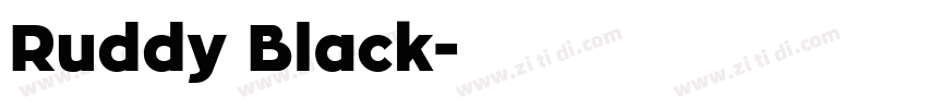 Ruddy Black字体转换